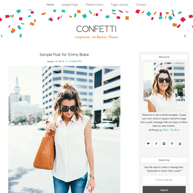 Confetti WordPress Theme