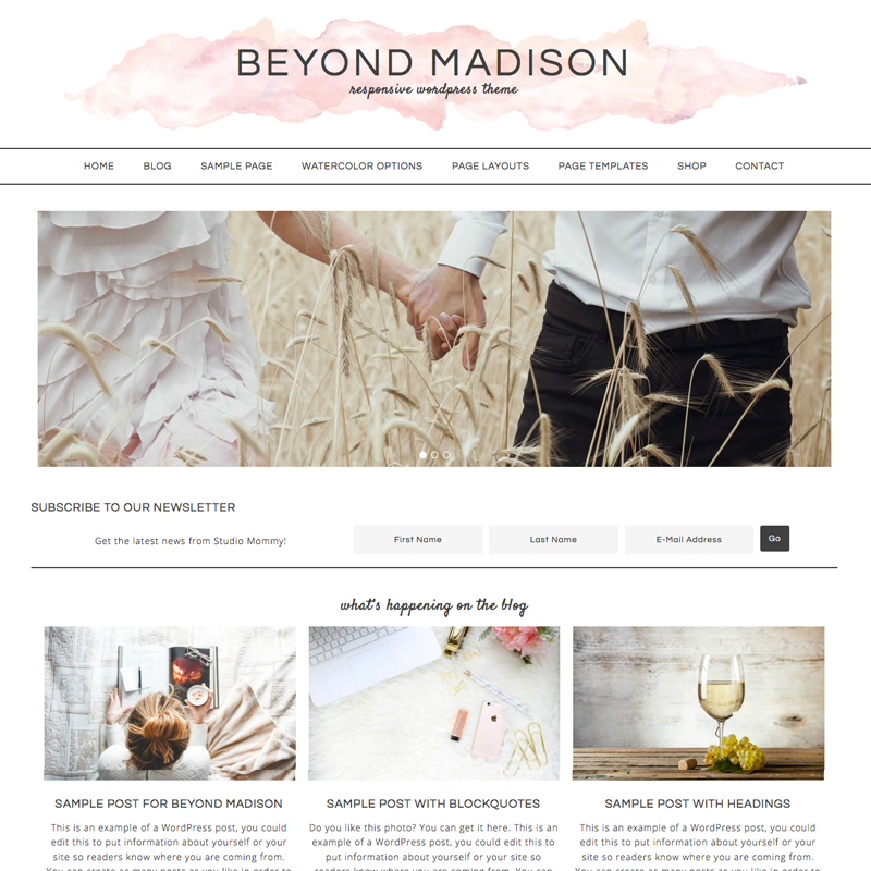 Beyond Madison WordPress Theme