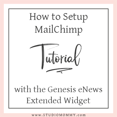 How to Setup MailChimp with the Genesis eNews Extended Widget