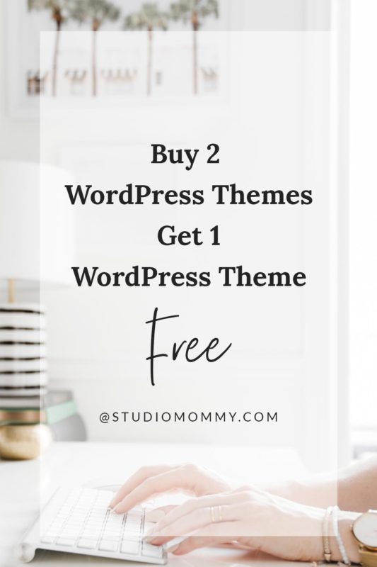 Buy 2 WordPress Themes get 1 WordPress Theme Free from Studio Mommy