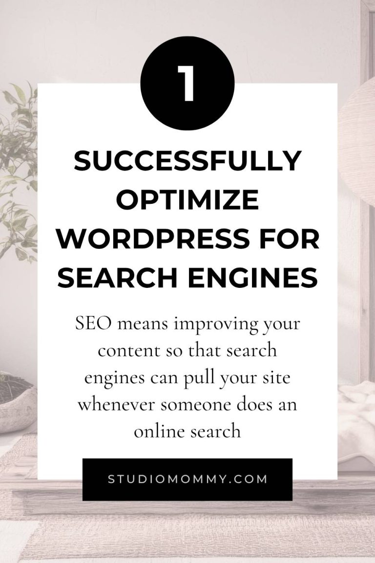 Some bloggers still struggle with SEO or feel that it sounds like a difficult task. And I don’t blame them one bit. I mean come on, search engine optimization – that sounds like some serious high level stuff, right? But the truth is optimizing your site is easy. All it takes is your keyword-specific content and one little plugin. www.StudioMommy.com