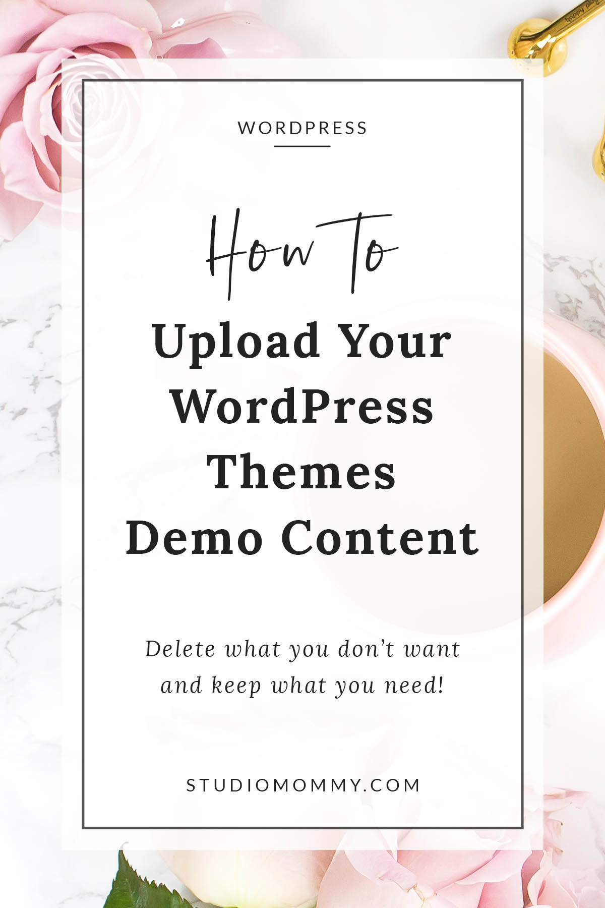 If you are starting a brand new site for the first time, your site will look nothing like the demo site. Uploading your WordPress theme's demo content is a great way to get started. This will give you a starting point. You will be able to delete what you don't want and keep what you need. #wordpress #blog #wordpressblog #wordpresstheme #howto #demo #democontent