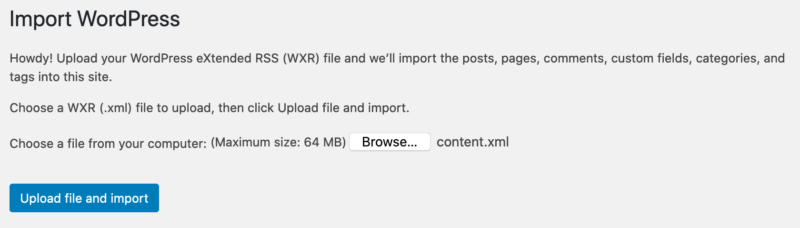 Upload File Import