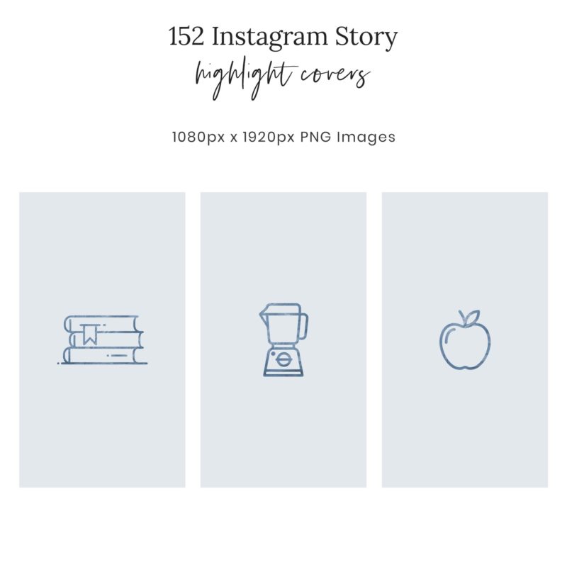Blue Instagram Story Highlight