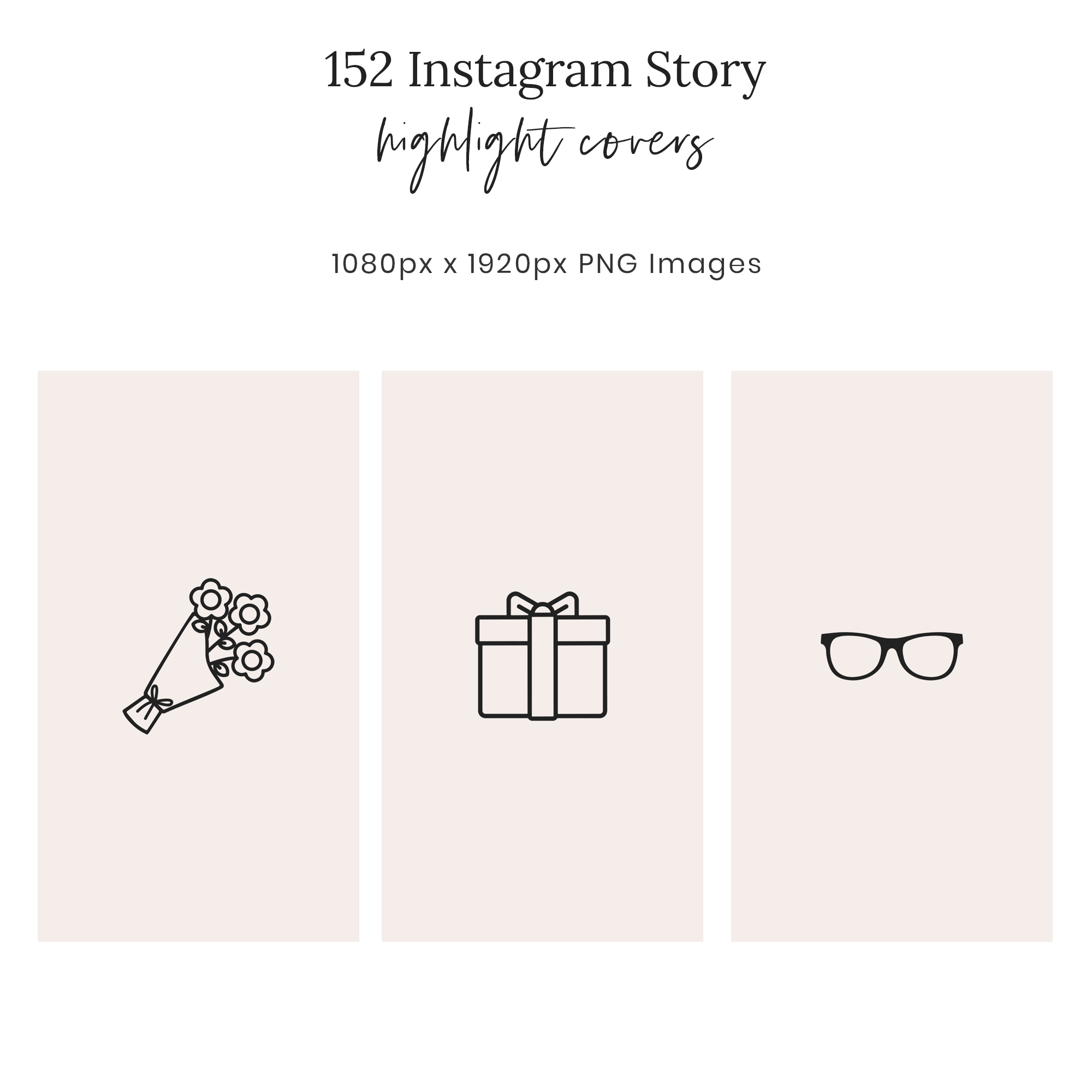 Blush Instagram Highlight Covers Studio Mommy