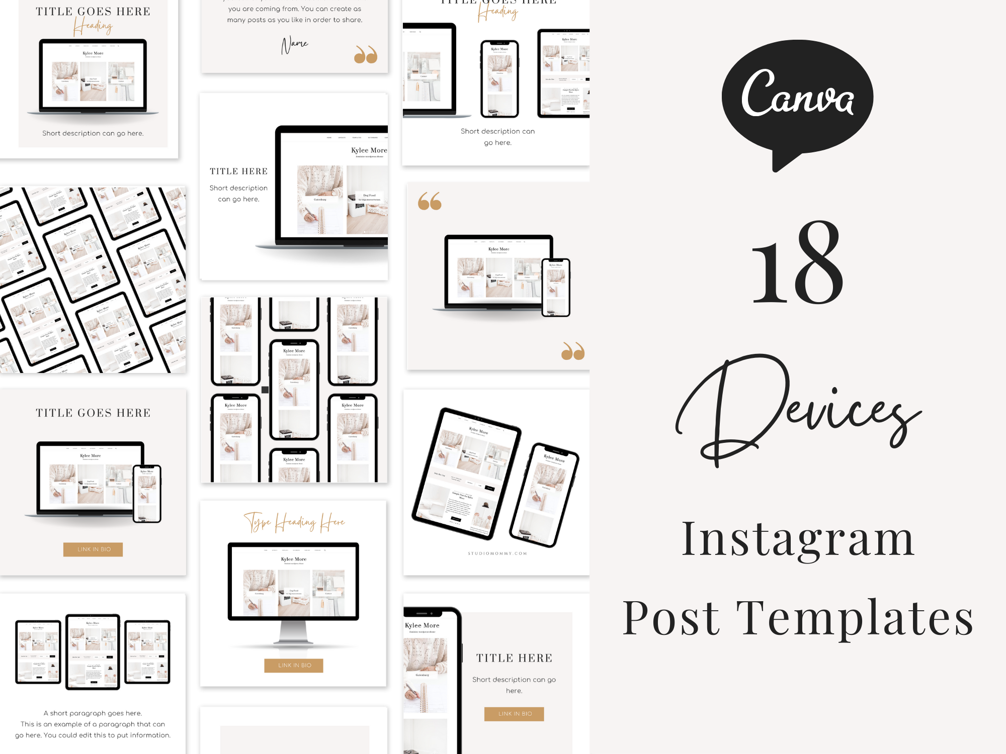 Devices Instagram Post Templates · Studio Mommy