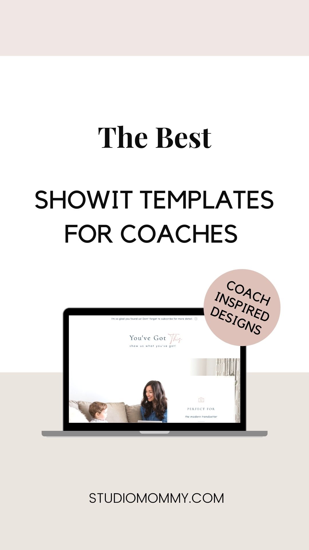 According to Medium.com, business coaching is one of the fastest-growing services in the United States. With the increase of coaches in the online space, a functional website design is a must to experience business growth. Let's look at the best Showit templates for coaches and how they will help you fight for your place in the online space. #studiomommy