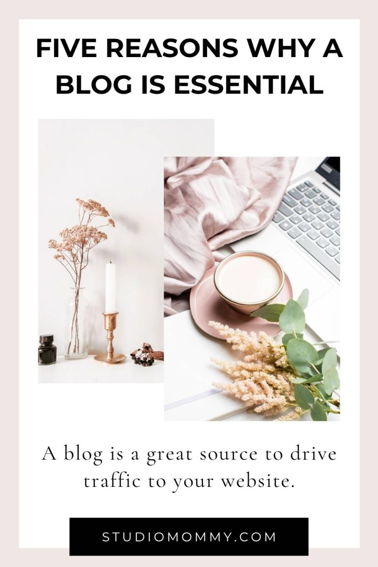 A blog is a website typically updated and run by one individual (Source: Dictionary.com). A blog can contain personal reflections, how-to videos, and express opinions, and a blog can be about any niche or topic. Let’s look at five reasons why a blog is essential for your small business. Today many business owners have a misconception that a blog is only for writing purposes or their business needs to be popular before starting a blog. That, my friend, is simply not true. Blogging can be a significant part of a business’s marketing strategy. studiomommy.com