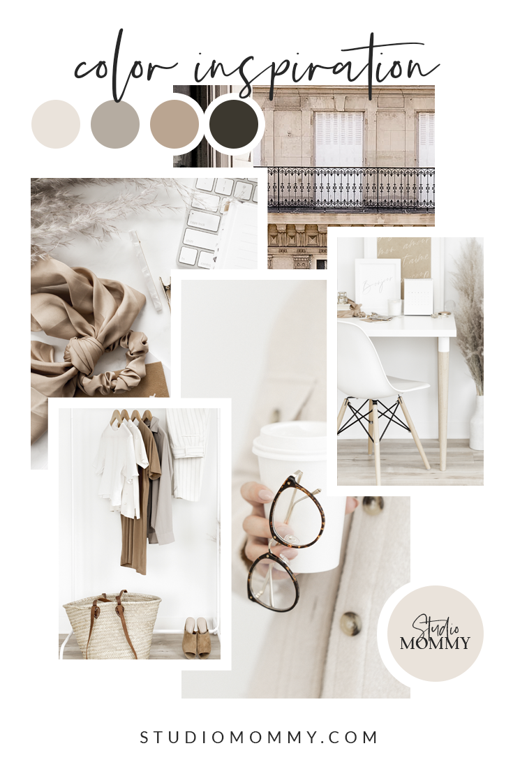 Mauve Mood Board Color Palette Inspiration A color palette is essential to creating your branding, logo, and WordPress theme. Here is a helpful mood board tool for your branding inspiration. After creating the Best Feminine Font Pairings, I wanted to incorporate some mood boards for color inspiration as well.