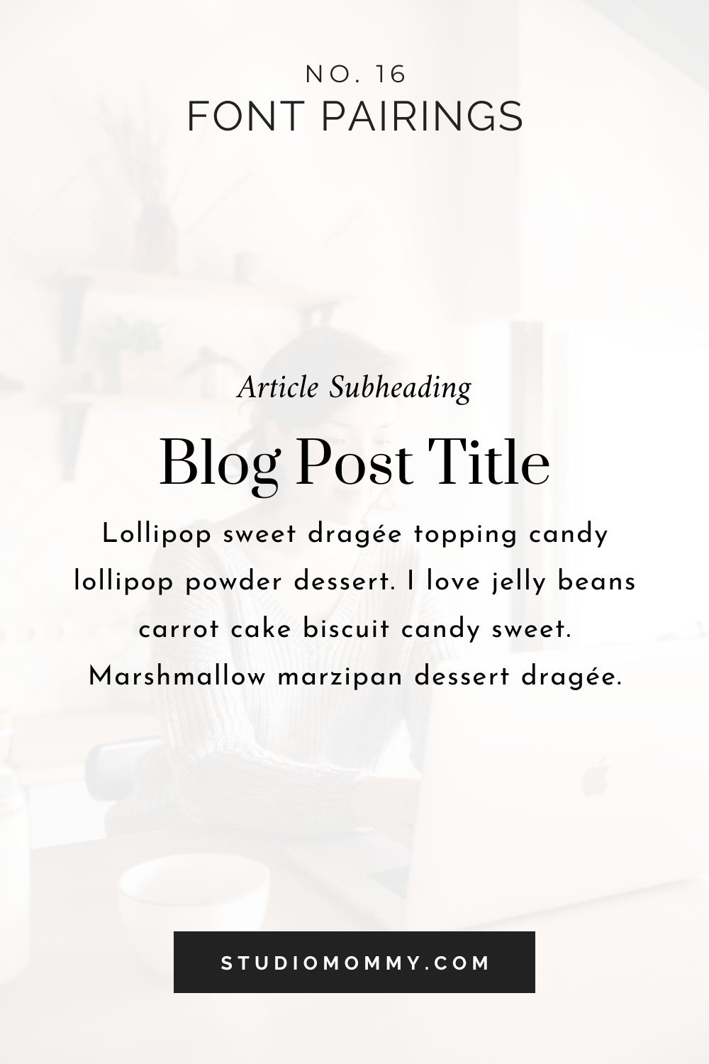Font Pairing - Prata, Amiri, Josefin Sans @studiomommy