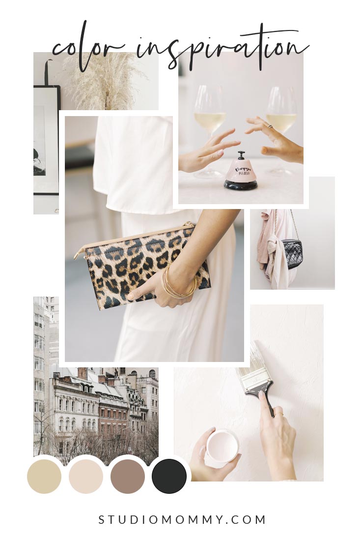 Blush Light Pink Mood Board Color Palette by Studio Mommy