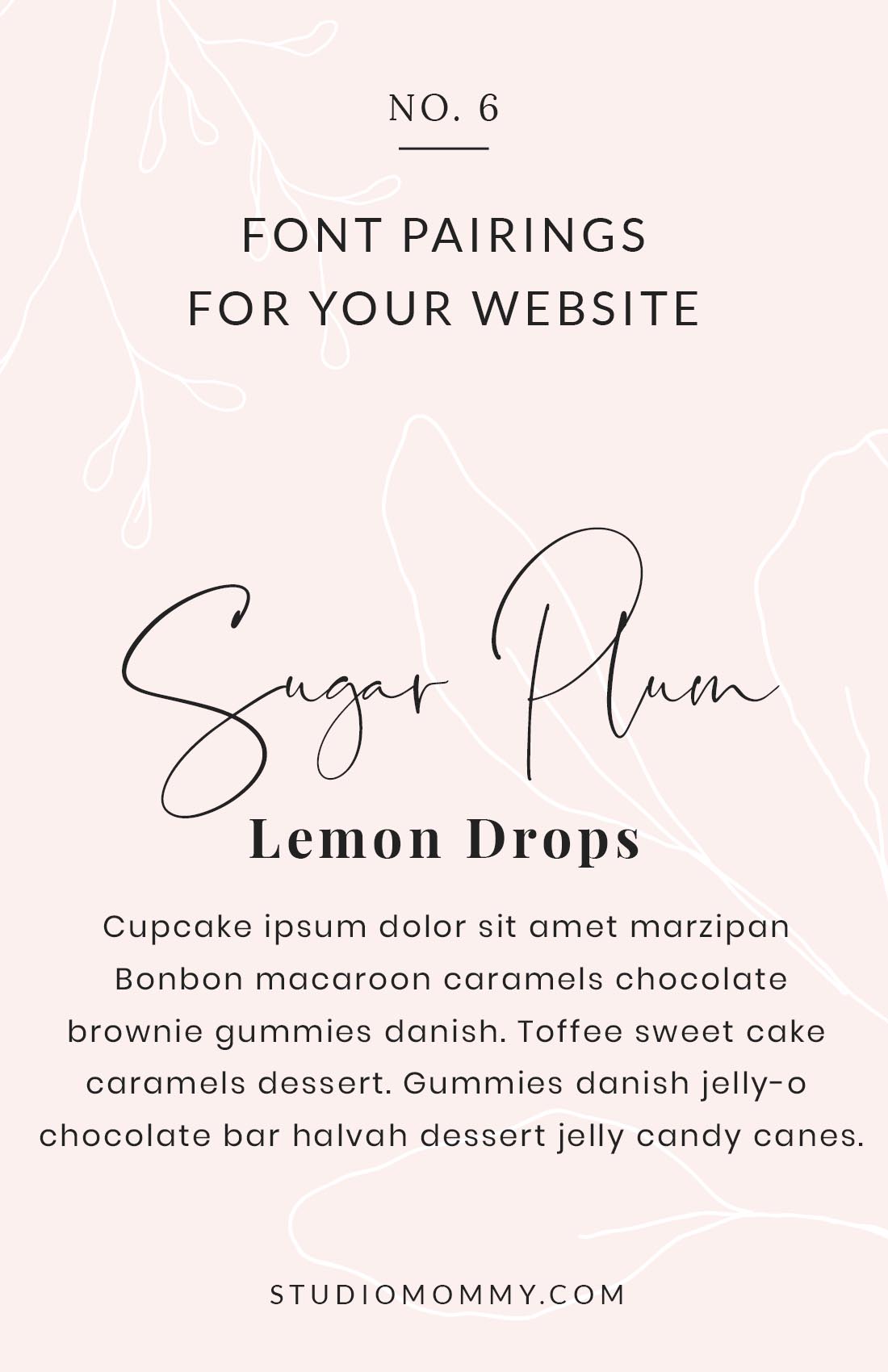 Feminine Font Pairings - Santorini, Playfair Display, and Poppins