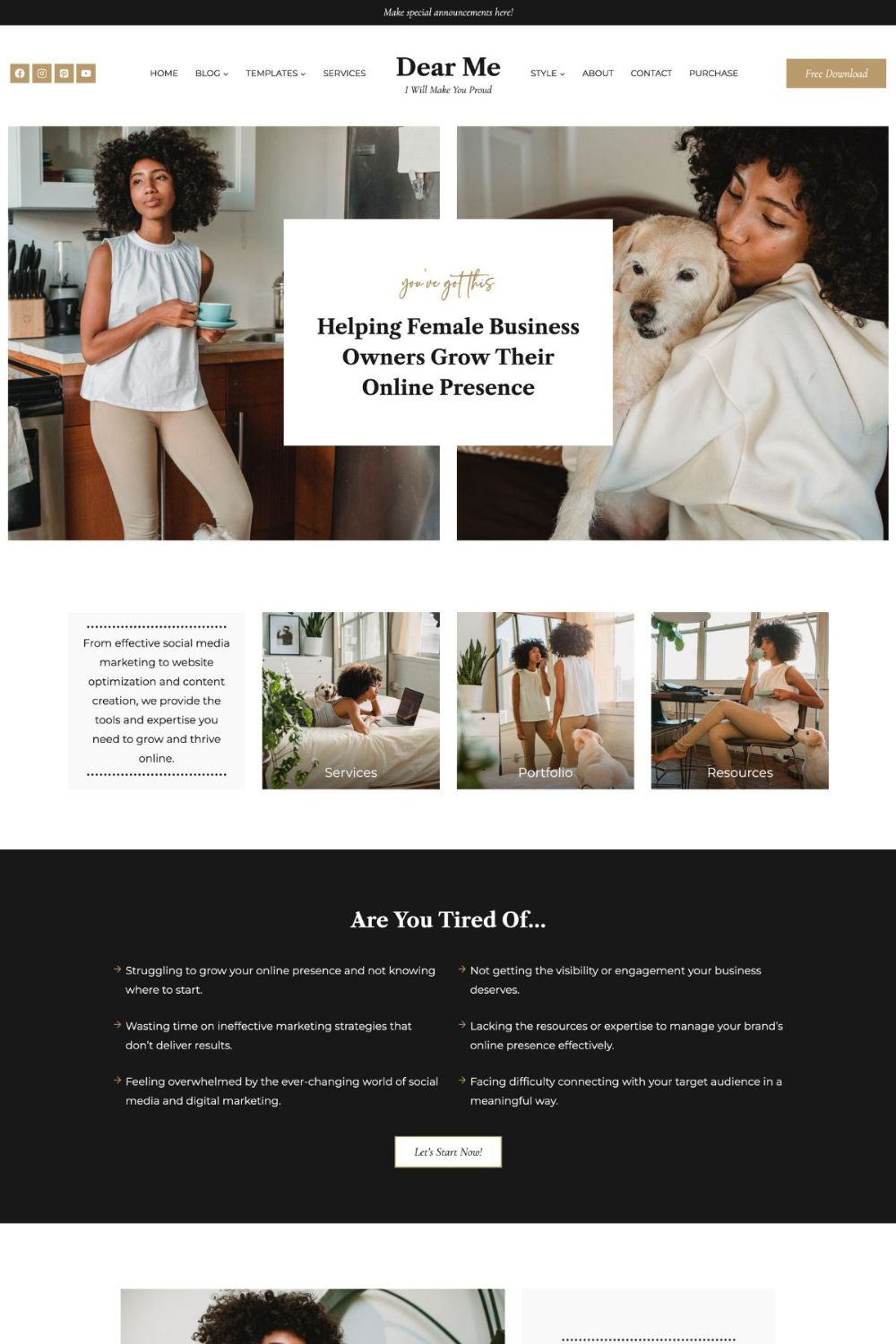 Dear Me WordPress Theme by Studio Mommy